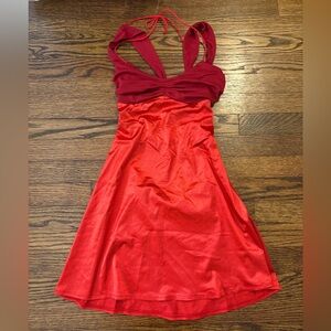 Red Halter Dress